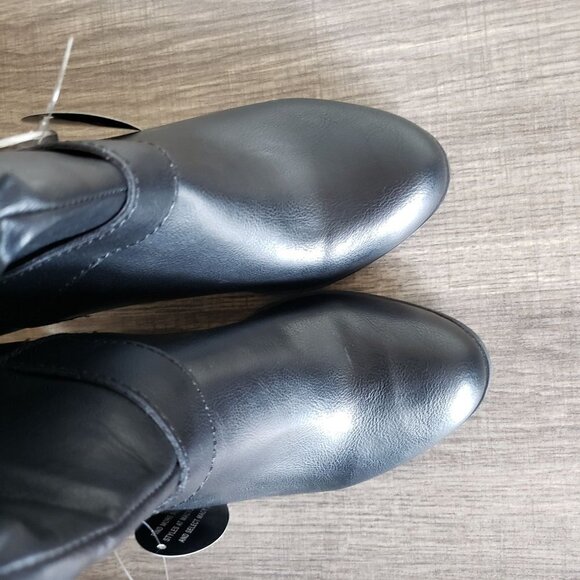 Style & Co Sachi Block Heel Mid-Shaft Slouchy Boots Faux Black 8.5 Wide Calf NEW - Picture 6 of 11